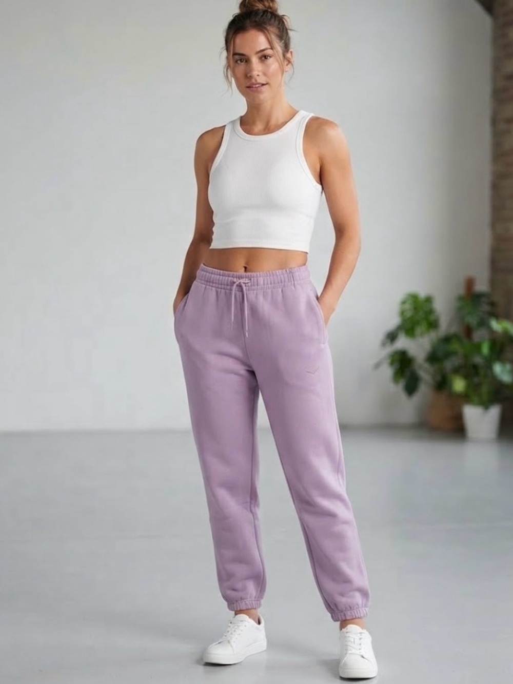 Hoka One One Essential Unisex Jogger Pants XL Lavender Purple Sorona Sweatpants